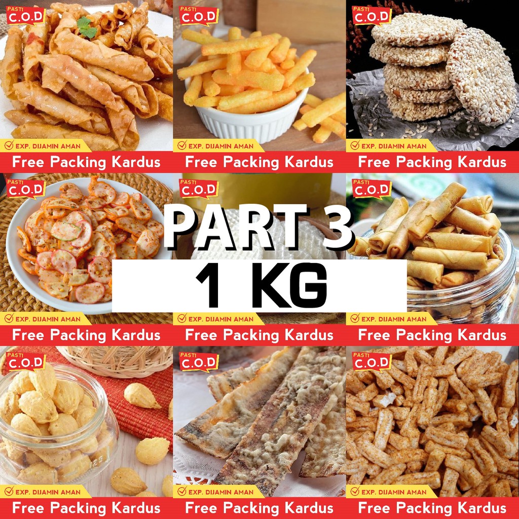 

TERMURAH snack kiloan makanan ringan 1 KG jajanan jadul zaman now pedas manis gurih asin renyah