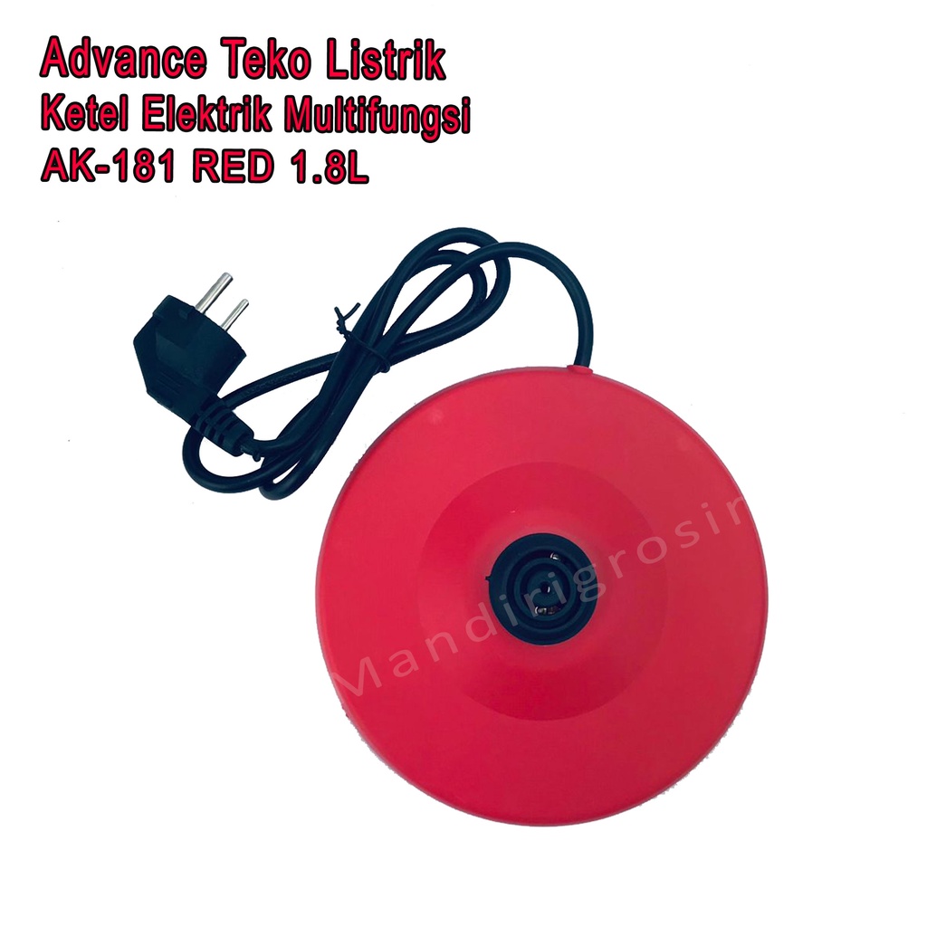 Teko Listrik * Advance * Ketel Elektrik * AK-181 RED 1.8L
