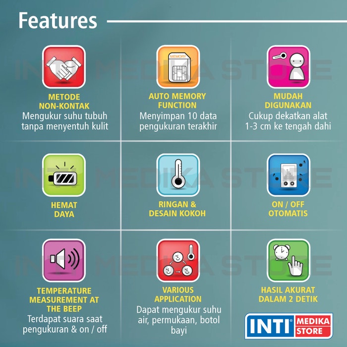 Icare - Termometer Non Kontak Dt Pen Thermometer Infrared Forehead #98