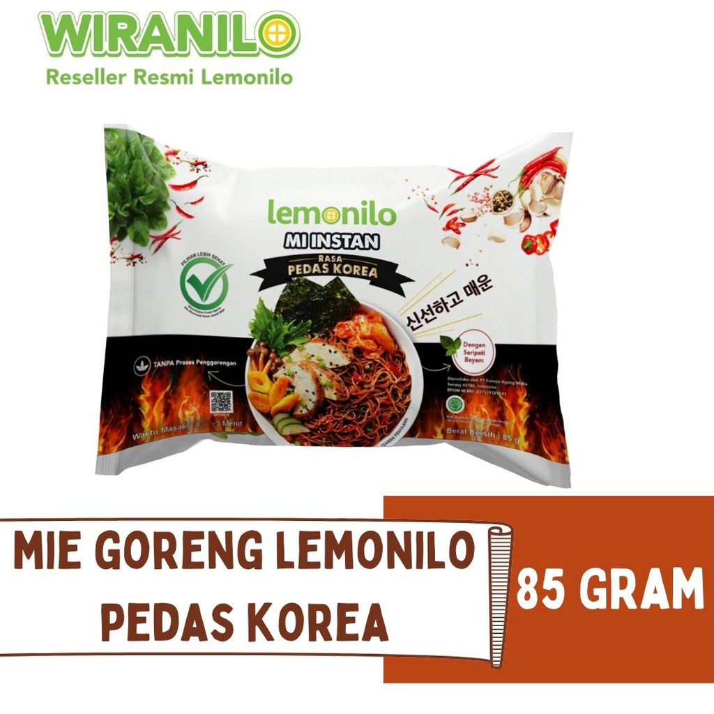 

Lemonilo Mie Instan Rasa Pedas Korea - TANPA PROSES PENGGORENGAN