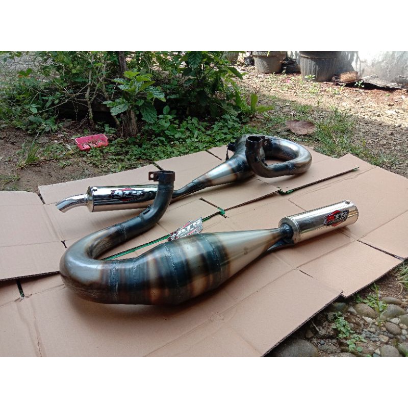 KNALPOT RACING VESPA KANAN KIRI (PX150, SUPER, EXCEL, SPRINT)