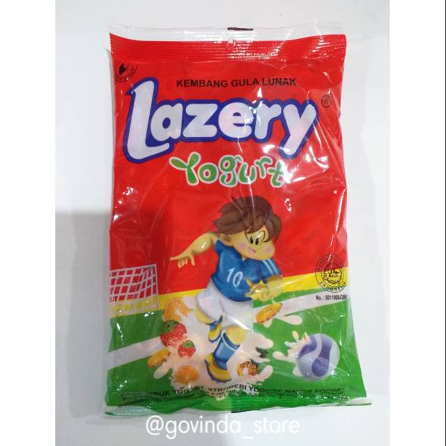 

PERMEN LAZERY YOGURT KEMBANG GULA LUNAK ANEKA RASA BUAH