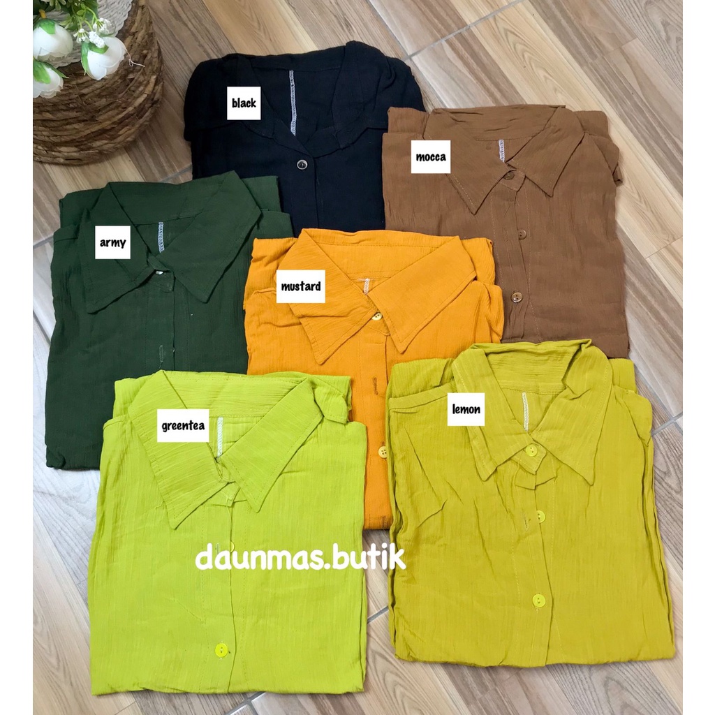 1KG MUAT 4PCS | MINA BLOUSE CRINKLE TOP HITS OOTD SELEBGRAM FASHION GROSIR WANITA TERMURAH