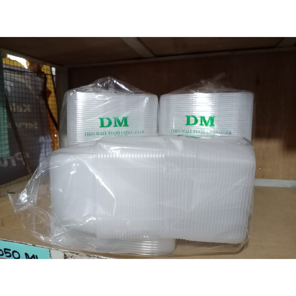 Thinwal Rec 1000ml 25 psc /Food Container Box Tempat Makanan Plastik Thinwall 1000ml