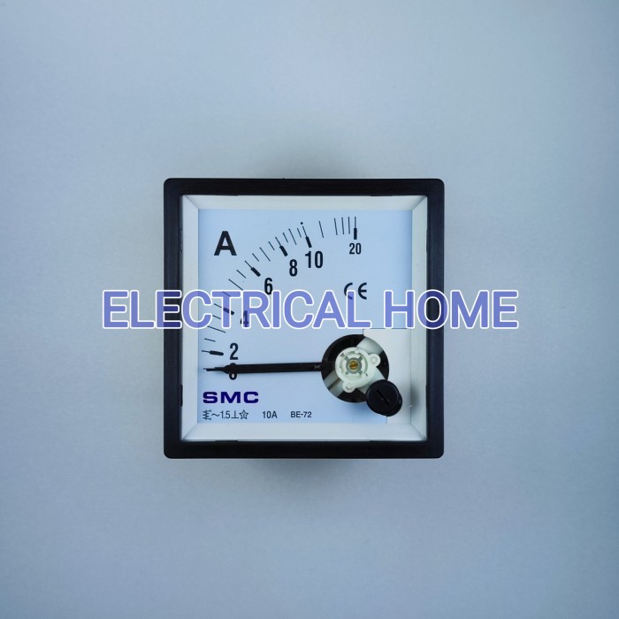 Panel Meter SMC / Amper Ampere Meter Direct BE-72 AC