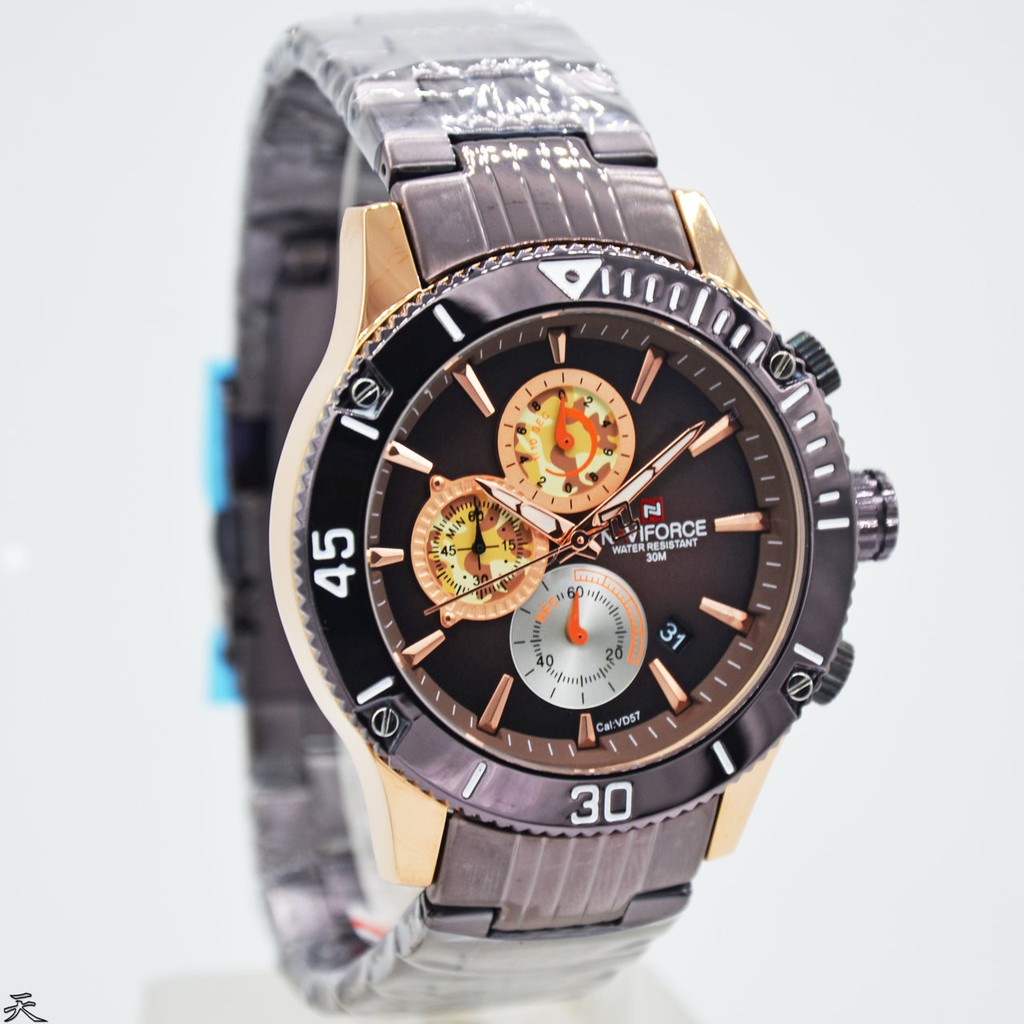 Jam Tangan Naviforce NF-9173M Original Stainless