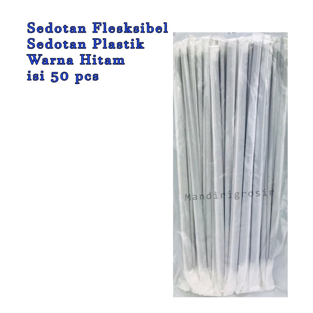 Sedotan * Sedotan Flesksibel *Sedotan Plastik * Alat minum *isi 50 pcs