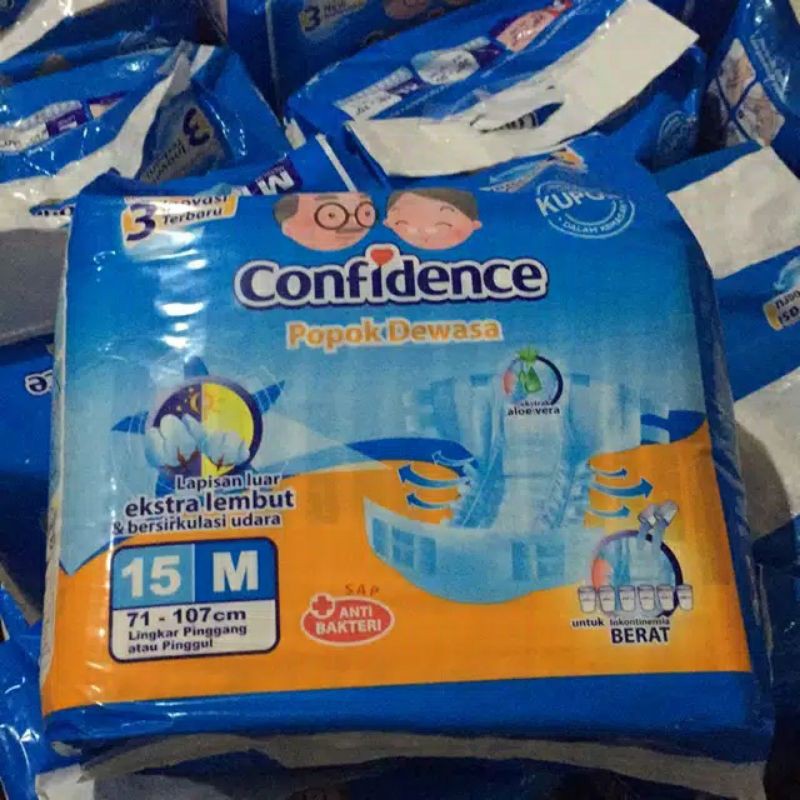 Pampers Dewasa Confidence premium night M15