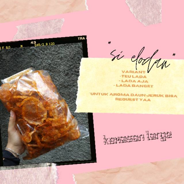 

Keripik elod Bandung kemasan large (250 gram)