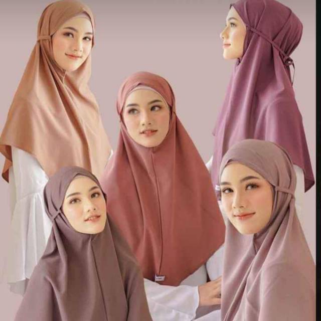 Khimar Maryam / Bergo Tali / Khimar Tali / Khimar Diamond Crepe/ Khimar Daily / Khimar Premium