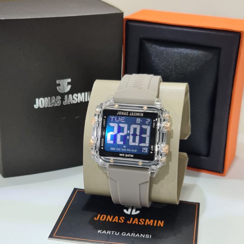 Jam Tangan Wanita Fashion Digital Jonas Jasmin 5315 Rubber Original