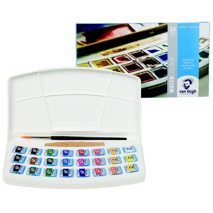 

Stok Baru! Van Gogh Water Colour 24 Pans Painting Box Terpercaya