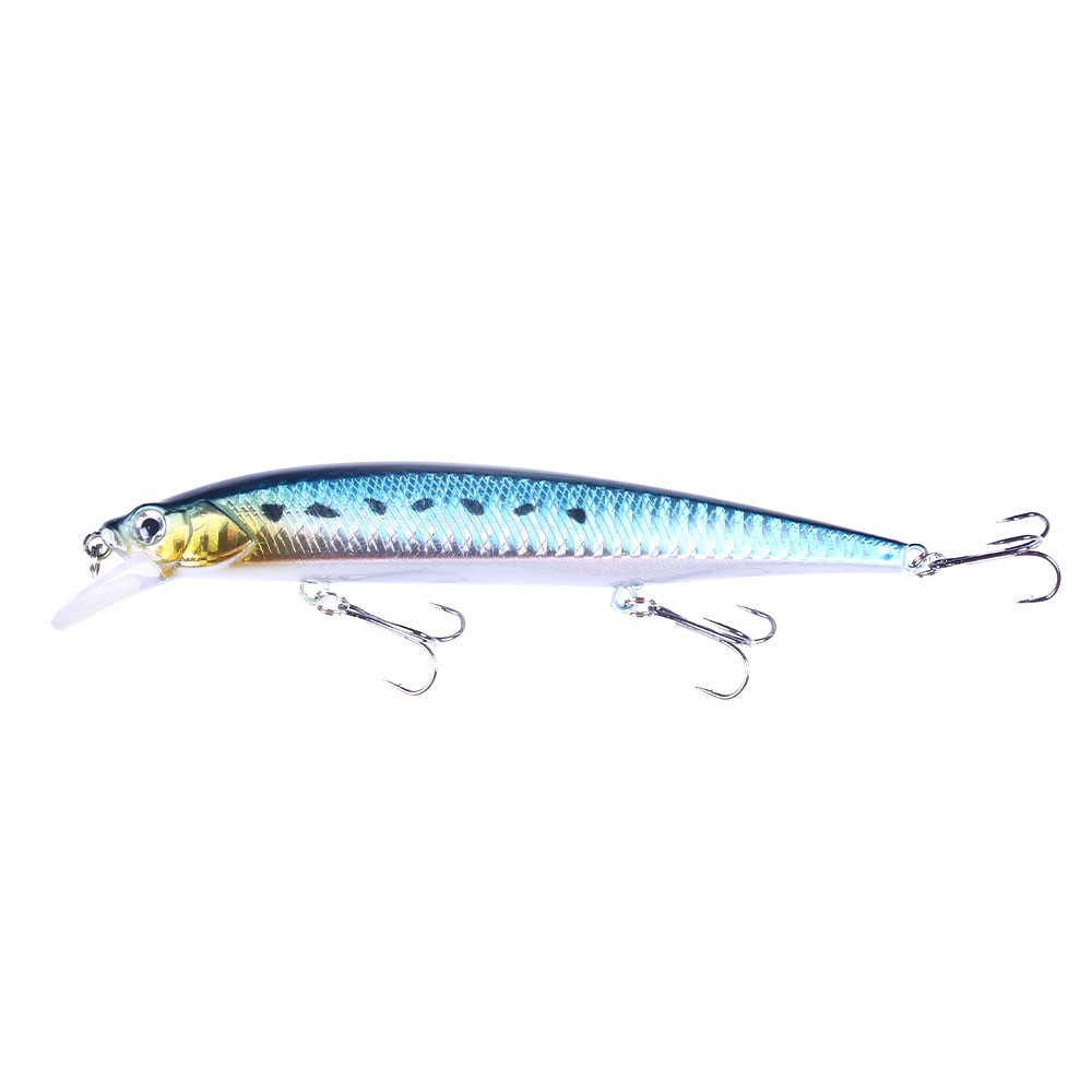 HENGJIA 10PCs New 14cm/18g 3D Eyes Umpan Floating Minnow Bentuk Ikan Fishing Lures 3D Eyes Artificial Hard Bait