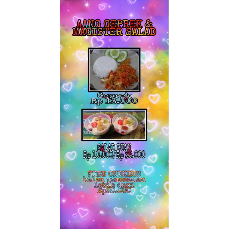 

Ayam Geprek & Salad Buah magister