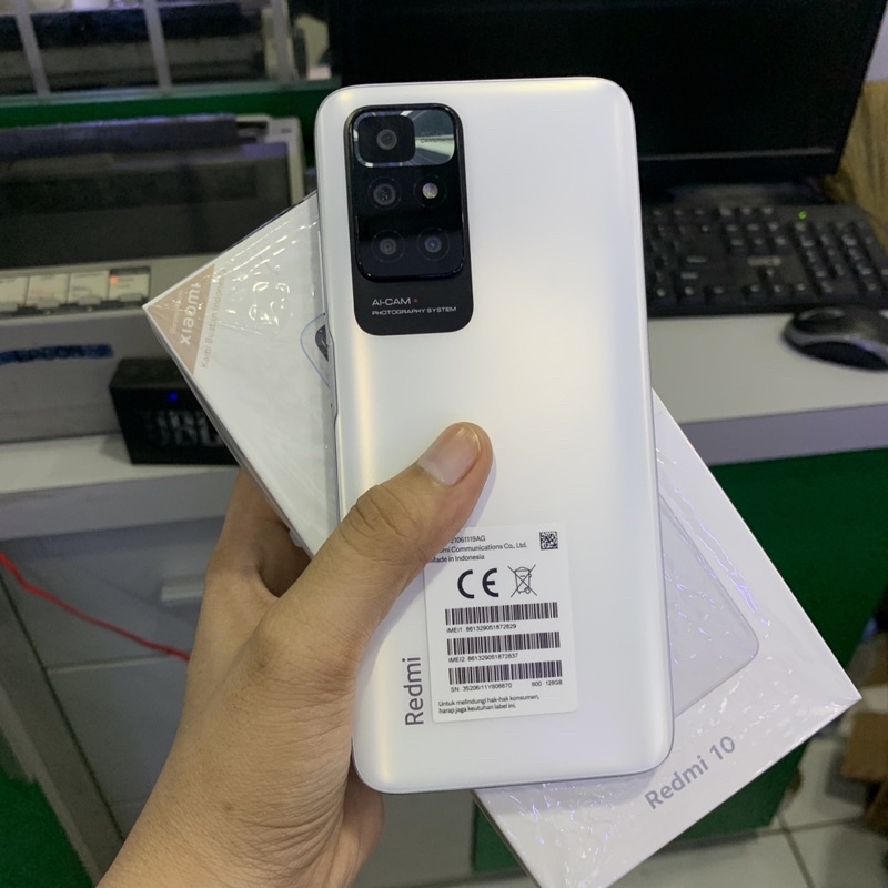 Redmi 10 Ram 6/128gb Bekas Pakai second Normal fullset Original Resmi