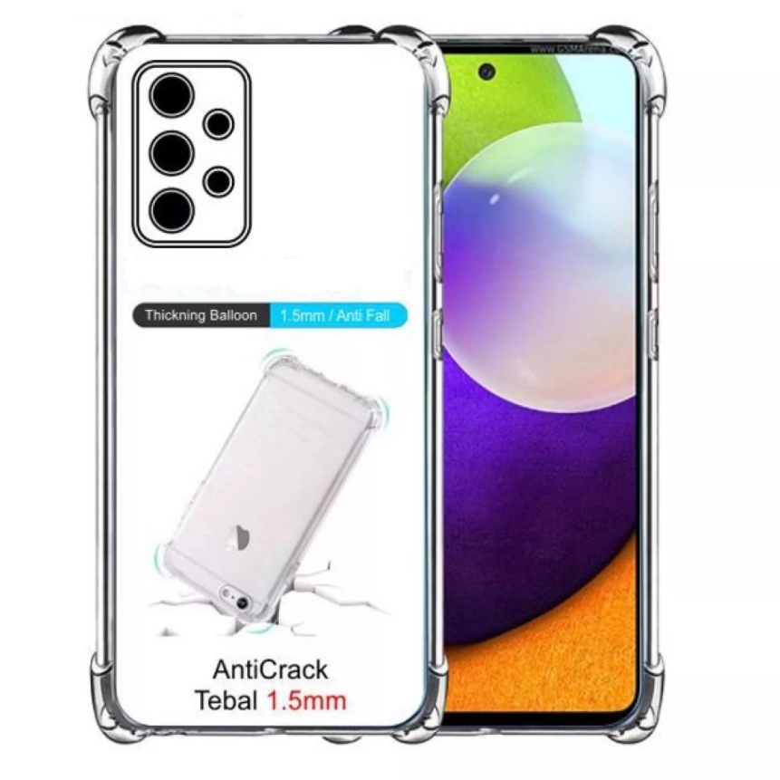 Anti Crack Samsung A72 / A72 5G Case Tahan Banting Casing Bening