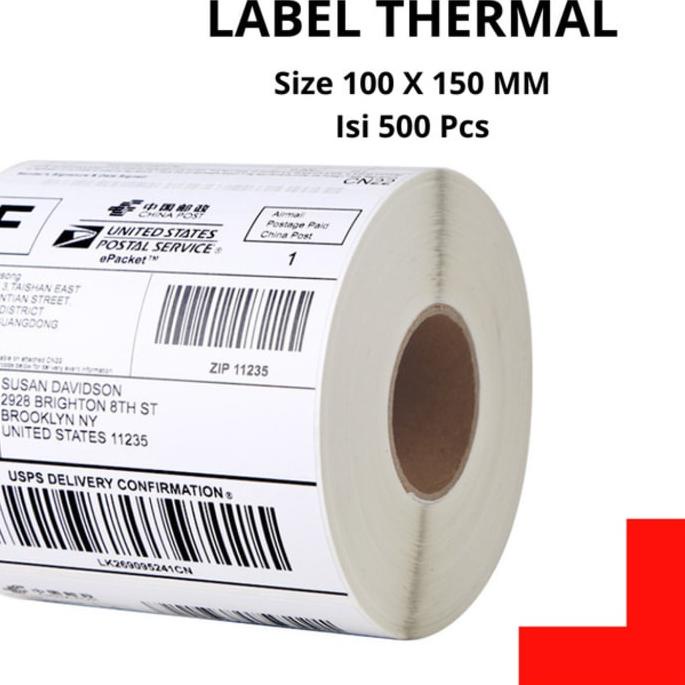 

9.9 BIG SALE FASION Sticker Kertas Thermal / Thermal Label 100 x 150 mm A6 500 pcs 