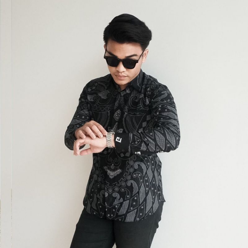 [PASAR TURI] KEMEJA BATIK PRIA COWO COWOK LAKI LAKI LENGAN PANJANG MODERN PEKALONGAN