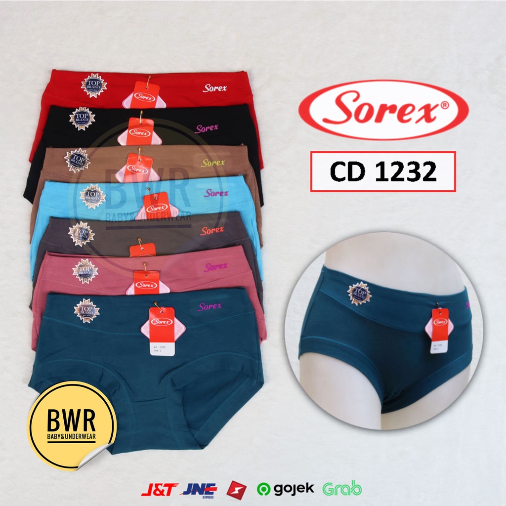 1 Losin - CD Sorex 1232 | Celana dalam wanita sorex logo timbul - Bwr