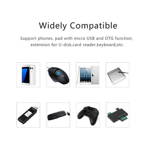 Otg micro usb male to usb 2.0 female orico 480Mbps adapter for phone android Mog02 Mog-02