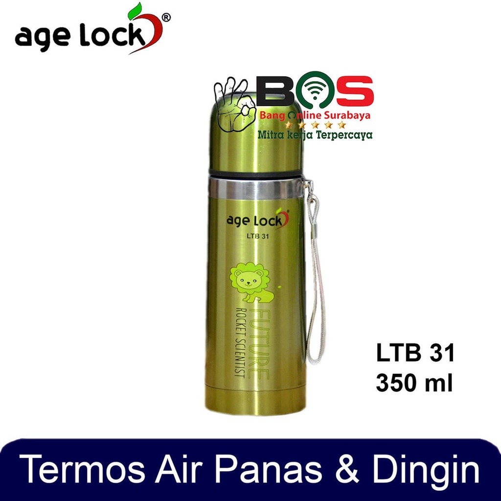 Thermos Air Dingin Panas 350 ML Botol Minum Stainless Steel Age Lock LTB-31