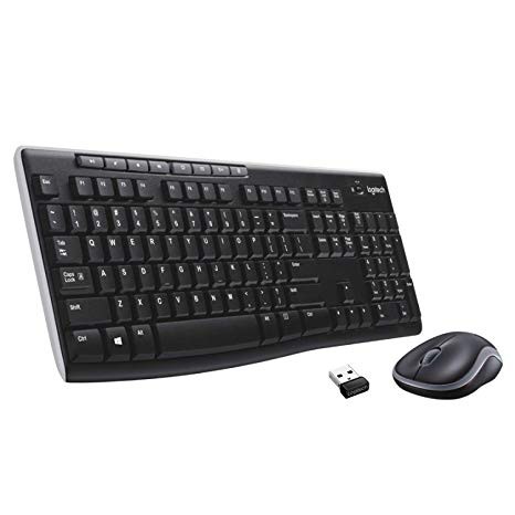 Logitech Mouse Dan Keyboard Bundle Wireless Combo Original - MK270r