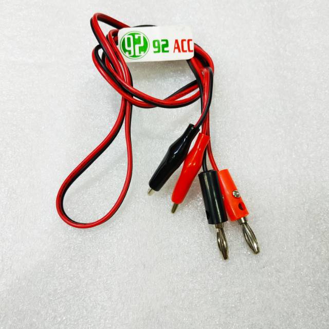 KABEL POWER SUPPLY JEPIT TUNGGAL MERAH HITAM