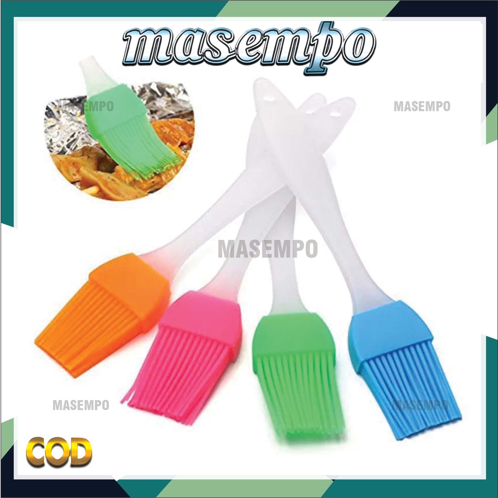 KUAS SILICONE ROTI BRUSH KUAS OLES BUMBU BBQ CAKE SELAI MENTEGA TAHAN PANAS