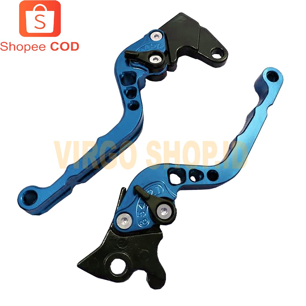 Handle Rem CNC 2 Tone Blue Gold BEAT / Motor Beat / Sepeda Motor / Tone / Beat / Motor / Rem / Rangka / Blue / Rem Beat / CNC / Sepeda