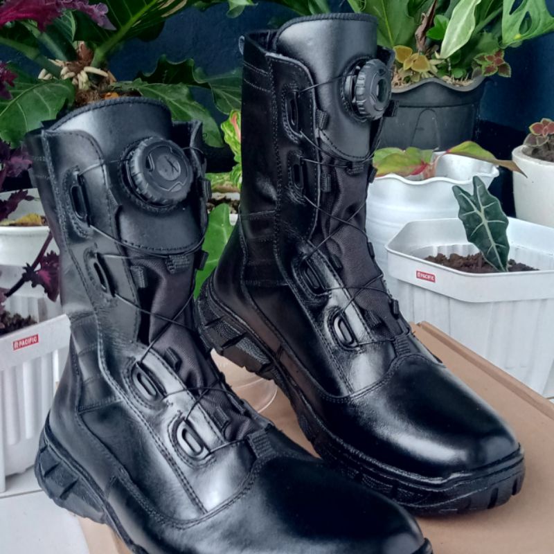 Sepatu PDL TNI-POLRI Model Jatah POLRI Tali Putar