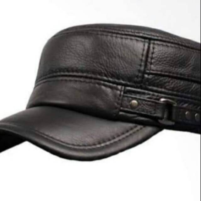 Topi komando asli kulit domba