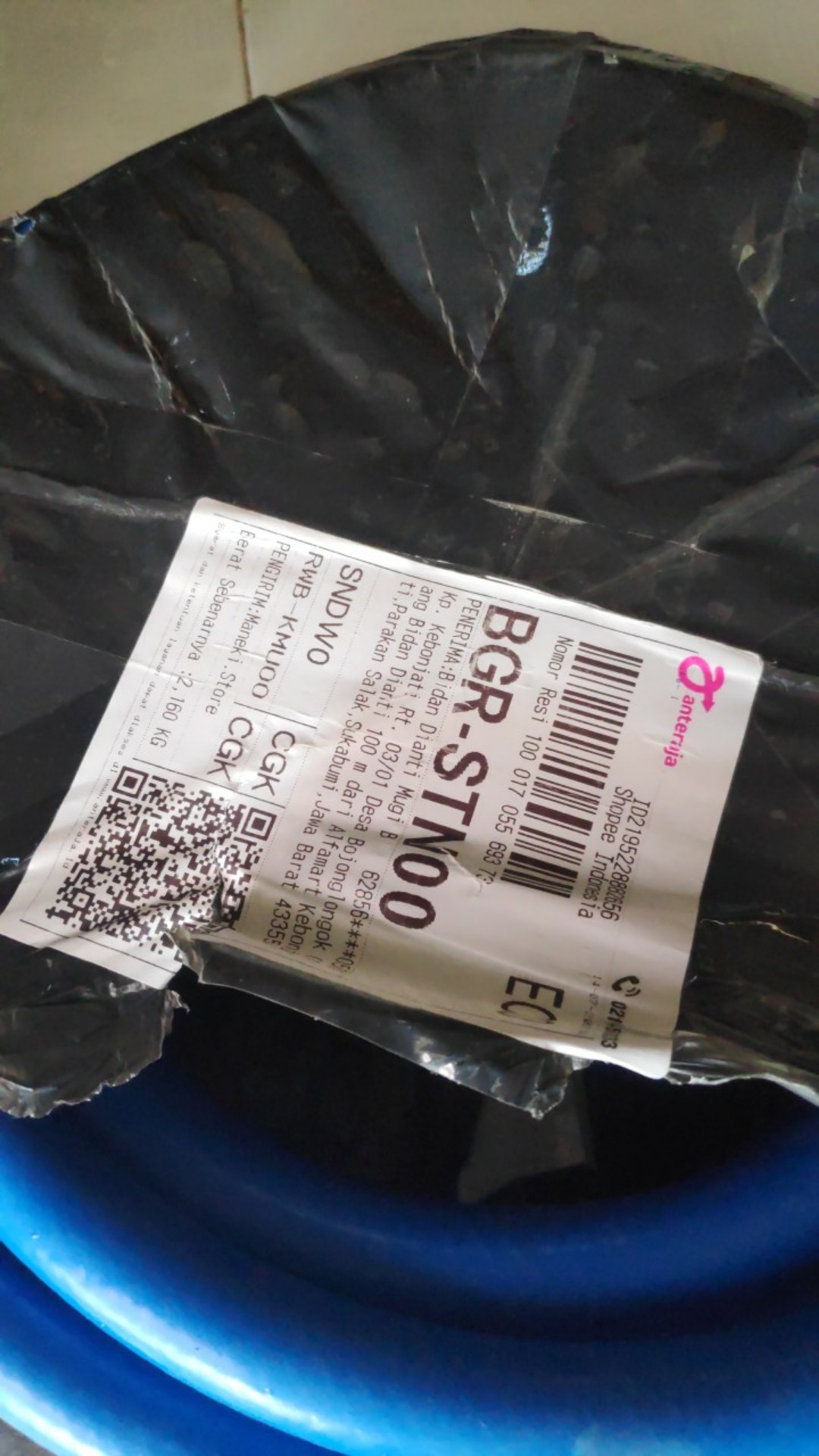 Selang Gas Biru High Pressure Thermoplastic 17.5mm Propeller Sni Harga Per Meter