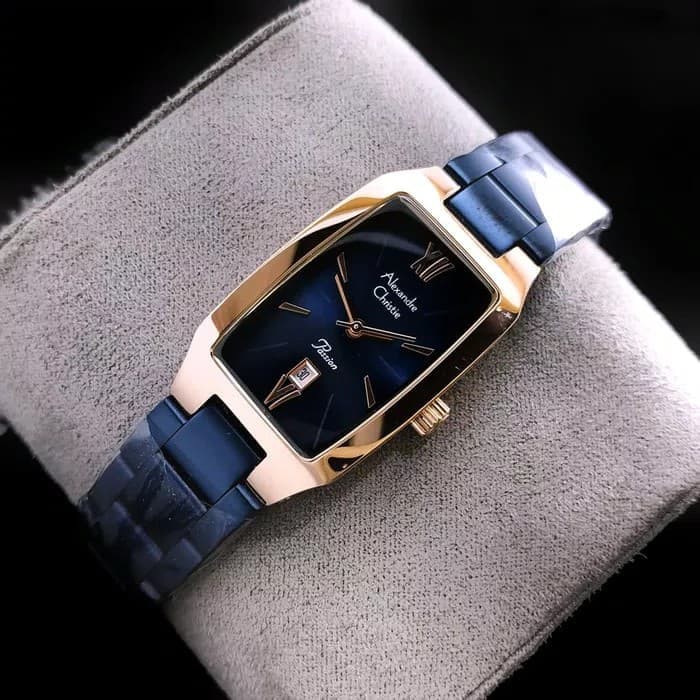 ALEXANDRE CHRISTIE AC 2455 ROSEGOLD BLUE. GARANSI RESMI 1TAHUN