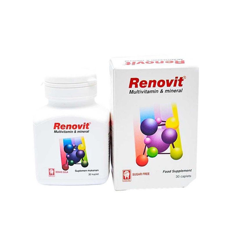 Renovit Multivitamin dan Mineral Renovit Gold Multivitamin dan Mineral 30 kablet