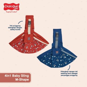 Gendongan Bayi Samping Gendongan Samping Dialogue 4in1 M-Shape Planet Series DGG4251