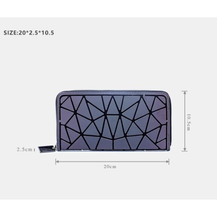 Dompet Wanita Panjang Geometric Geometris Luminous wallet