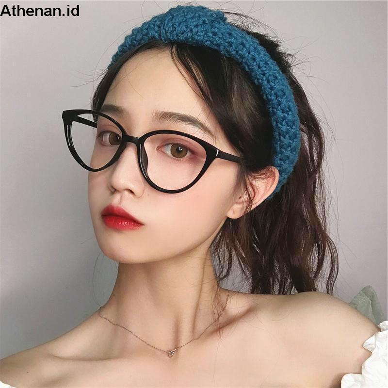 Korea kacamata anti radiasi Bingkai Struktur Fashion Cat Eye Eyeglasses Bahan Plastik Ringan Untuk Wanita