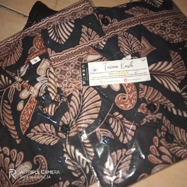 (ready 5 Warna + Ada Anak) Couple Batik Audi Marisa Selendang Ceruti Payet