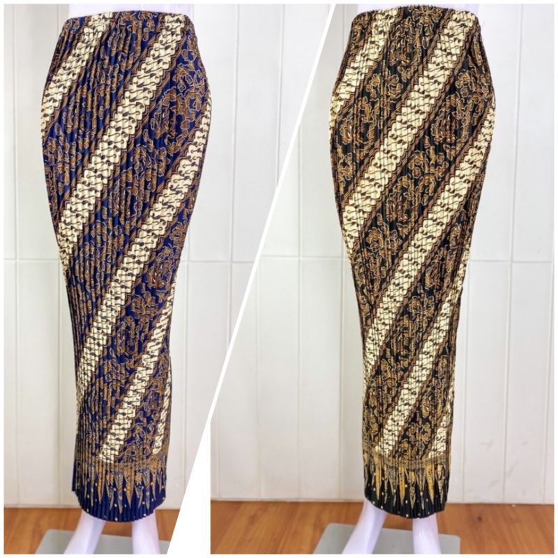rok plisket batik panjang motif tumpal /ROK PLISKET / ROK BATIK