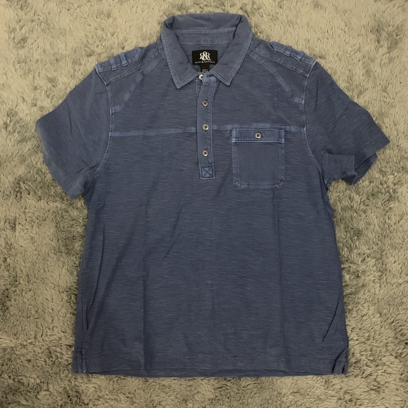 (preloved) atasan baju formal kaos polo denim rock&republic