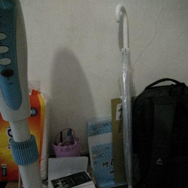 Payung Transparan Gagang Hitam Jamin Plastik Tebal Bening  Cantik Korea Japan Best Quality