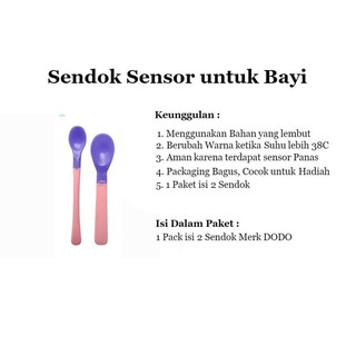 Dodo Baby Spoon Heat Sensor DD002 / Sendok Makan Bayi