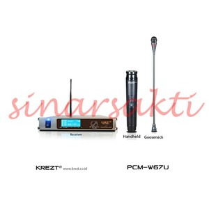 Mic wireless Podium / meja KREZT PCM W67U ( Liat foto ke 2 )