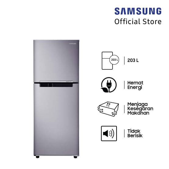 Kulkas Samsung 2 pintu Inverter No frost 210 Liter RT19M300BGS RT19M300 BGS RT19 M300 Bandung Only