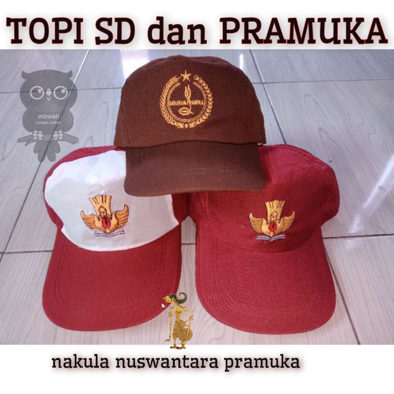 TOPI SD DAN TOPI PRAMUKA