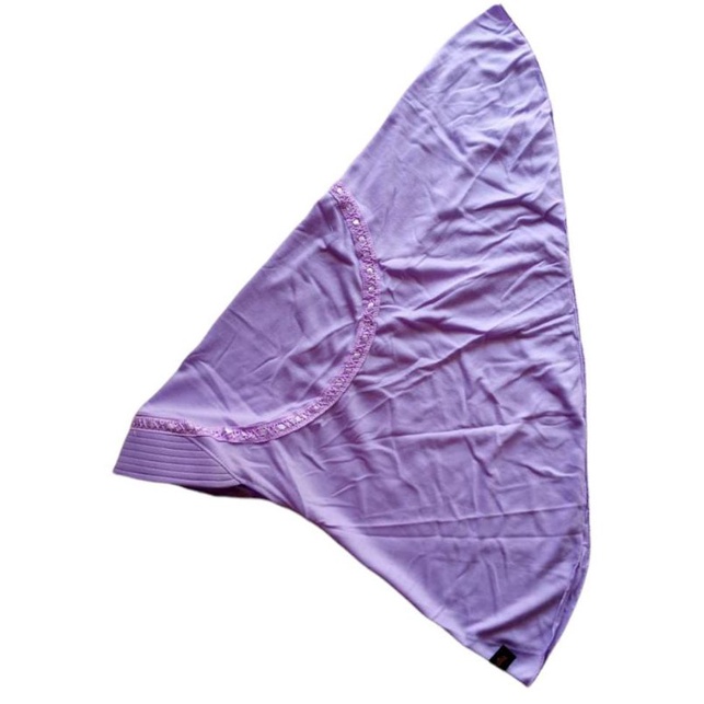 Jilbab Sekolah Kerudung Ungu Muda Anak Paud TK SD SMP SMA Dewasa Serut Pita ByKhalila