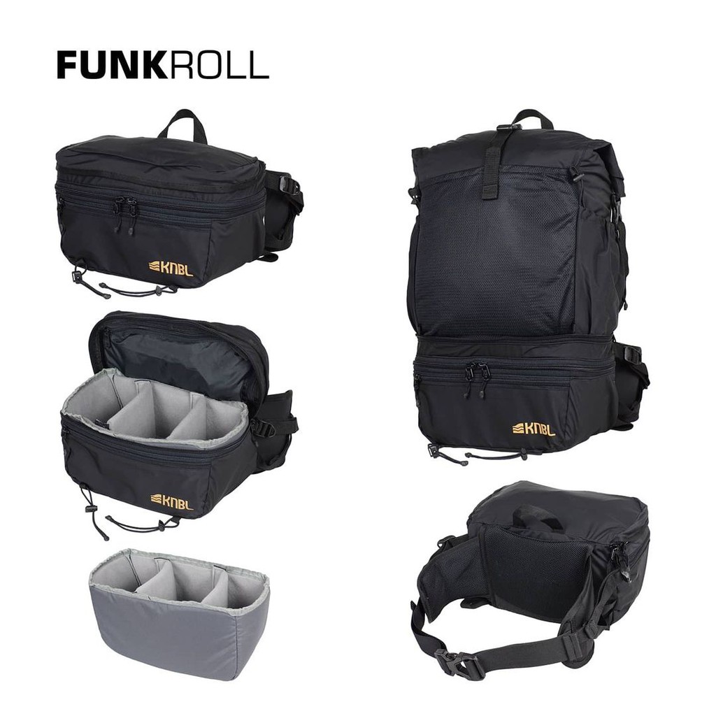 QUARZEL-KNBL Funkroll 3 in 1 Ultralight Frameless Backpack Multifungsi