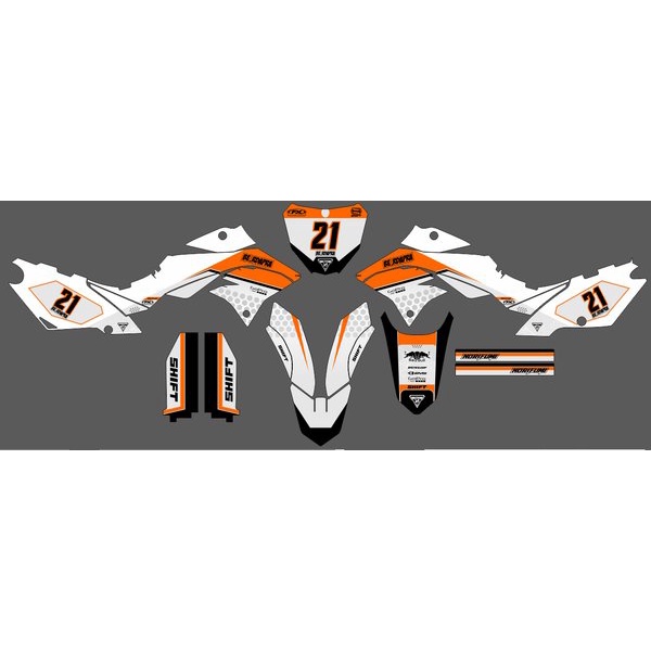 Decal motor dtreker CRF KLX WR Ktm dll bahan standar