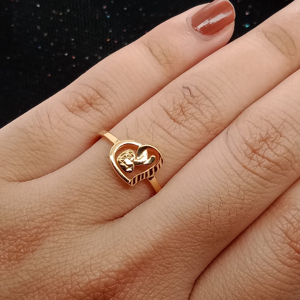 Cincin Emas 17K - 1.2 gr Kadar 750 - 456