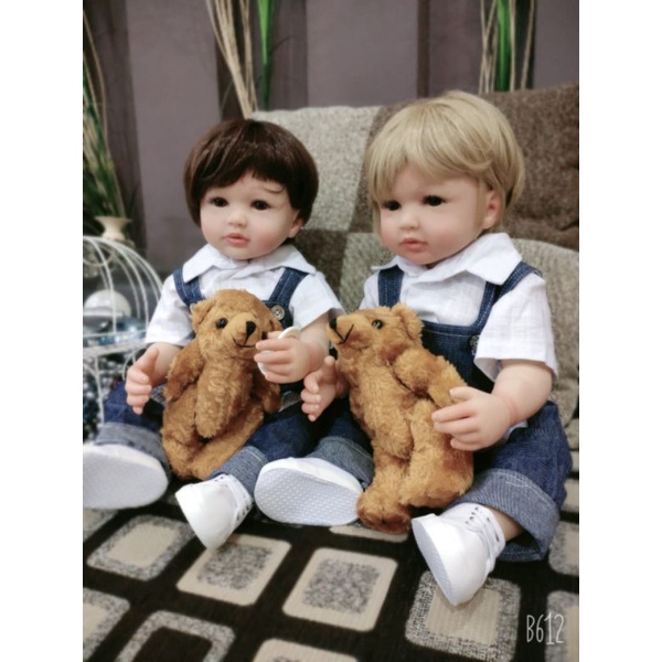 Ready Boneka Bayi Laki-Laki Reborn Full Silikon Premium 55 cm